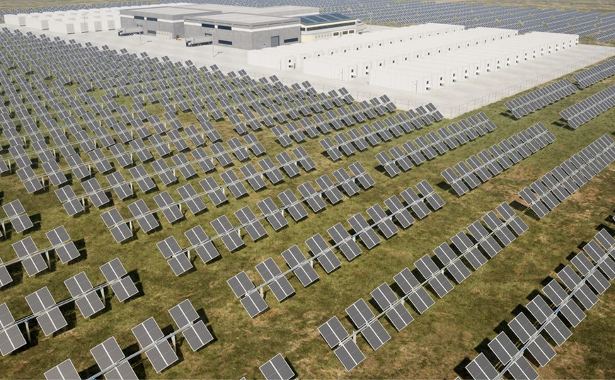 Centrais de energia de grande escala montadas no solo